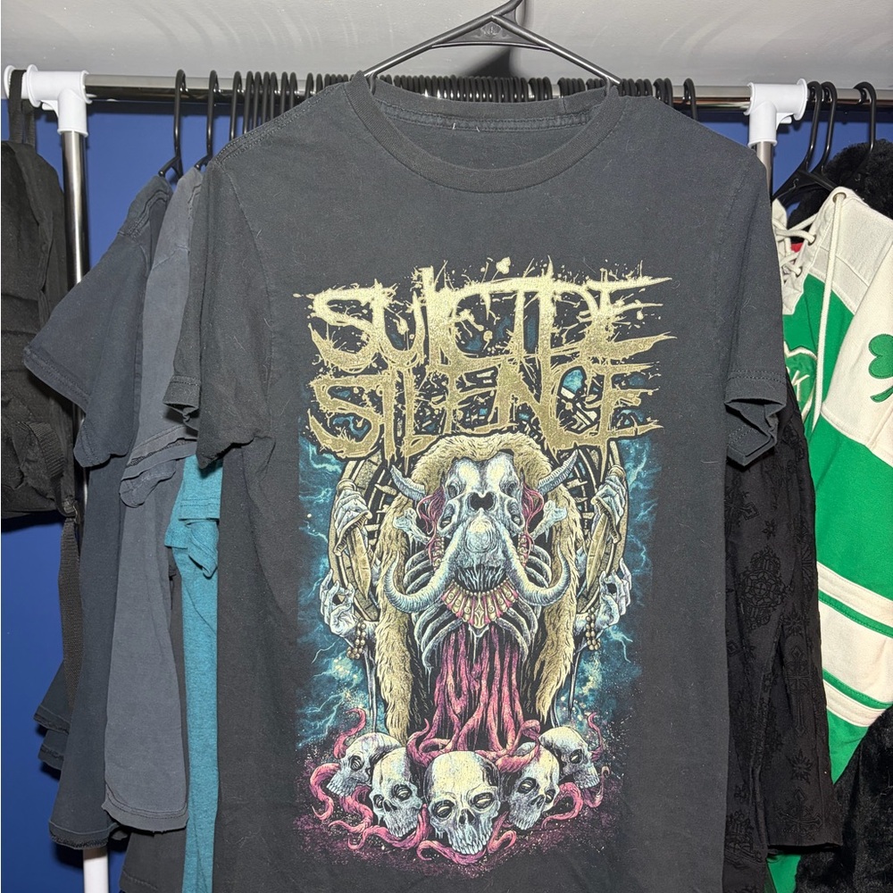 Early 2000’s Suicide Silence Black Graphic Band T-Shirt